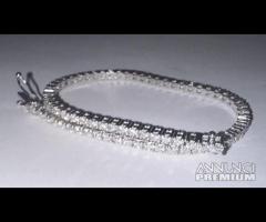 BRACCIALE TENNIS ORO 18kt. DIAMANTI NATURALI 2,52