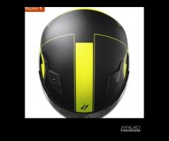 Casco modulare stormer  nero opaco e giallo - 2