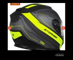 Casco modulare stormer  nero opaco e giallo - 4