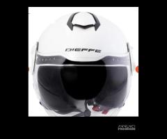 Casco doppia visiera bianco lucido - 1