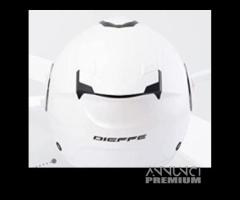 Casco doppia visiera bianco lucido - 4