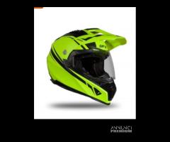 Casco ufo aries giallo fluoe nero opaco - 3