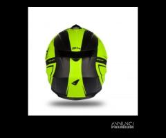 Casco ufo aries giallo fluoe nero opaco