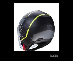 Casco caberg doppia visiera nero opaco e giallo