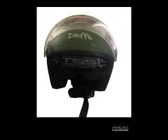 Casco doppia visiera vintage Dieffe 2700 verde