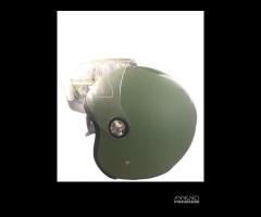 Casco doppia visiera vintage Dieffe 2700 verde