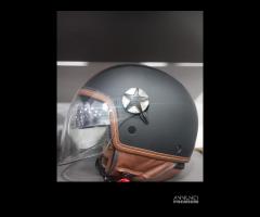 Casco motocubo nero opaco doppia visiera