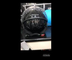 Casco nero lucido doppia visiera dieffe - 2