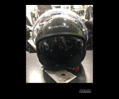 Casco nero lucido doppia visiera dieffe - 3