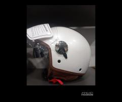 Casco  bianco dieffe doppia visiera calotta piccol