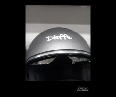 Casco dieffe grigio opaco visierino specchiato