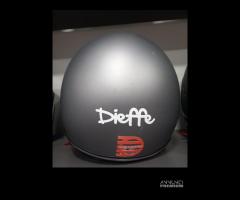 Casco dieffe grigio opaco visierino specchiato