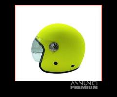 CASCO DIEFFE JUNIOR BABY CON VISIERA GIALLO FLUO