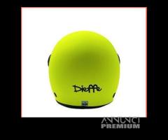 CASCO DIEFFE JUNIOR BABY CON VISIERA GIALLO FLUO