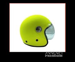 CASCO DIEFFE JUNIOR BABY CON VISIERA GIALLO FLUO - 4