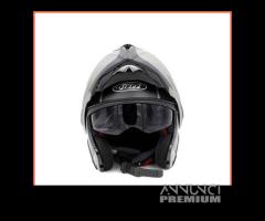 Casco dieffe modulare doppia visiera titanio - 1