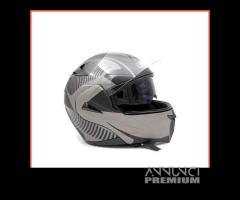 Casco dieffe modulare doppia visiera titanio