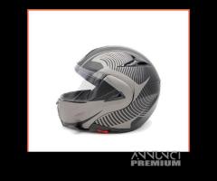 Casco dieffe modulare doppia visiera titanio