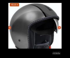 Casco Momo design blade gloss metal grigio