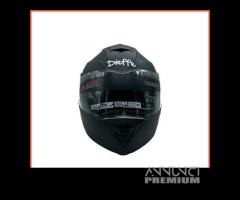 Casco dieffe modulare con doppia visiera nero o - 1