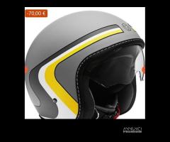 Casco calotta piccola Momo eagle con visierino