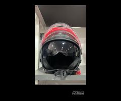 Casco caberg nero opaco con linea fuxia - 2