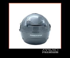 Casco jet dieffe df70 con doppia visiera titanio l - 3