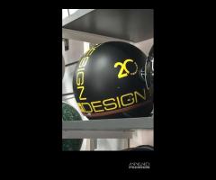 Casco momo design visiera elicottero nero opaco