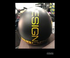 Casco momo design visiera elicottero nero opaco