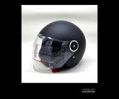 Casco nero opaco doppia visiera JfM