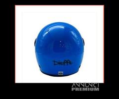 CASCO DIEFFE DEMIJET JUNIOR BABY CON VISIERA BLU L