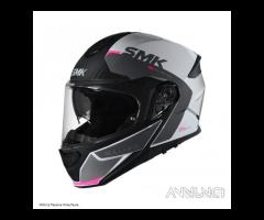 SMK Casco Modulare Gullwing Kresto Bianco Rosa