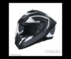 SMK Casco Integrale Typhoon RD1 Nero Bianco Grigio