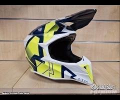 AIROH Casco Cross Wraap - Raze - Blue