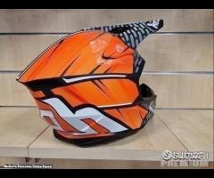 AIROH Casco Cross Wraap - Idol - Orange - 3