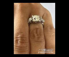 ANELLO ANTICO ORO 18kt. DIAMANTI E DIAMANTE 2,12 - 7