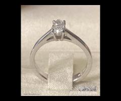 ANELLO SOLITARIO ORO 18kt. DIAMANTE MARQUISE 0,41