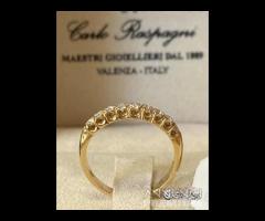 FEDINA ORO GIALLO 18kt. CON DIAMANTI NATURALI