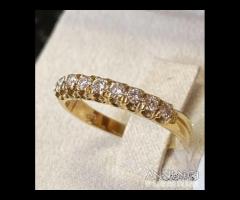 FEDINA ORO GIALLO 18kt. CON DIAMANTI NATURALI