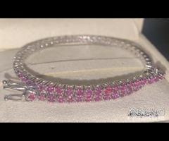 BRACCIALE ORO 18kt. CON RUBINI NATURALI PINKISH