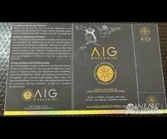 Acquamarina in blister ct. 9,94 certificazione aig - 3