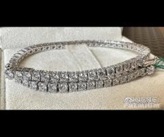 BRACCIALE TENNIS ORO 18kt. CON DIAMANTI ct. 3,60 G