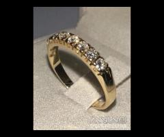 FEDINA ORO GIALLO 18kt. CON DIAMANTI NATURALI