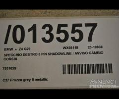 bmw z4 g29 specchio destro shadowline 5 pin| 13557 - 10