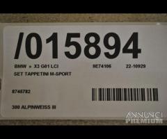 bmw x3 g01 lci set tappetini m-sport | 15894 - 10