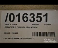 Bmw x2 f39 radiatore in posizione decentrata|16351 - 6