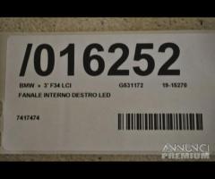 Bmw 3' f34 lci fanale led post dx interno | 16252 - 7