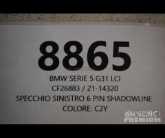 Specchio sinistro a 6 pin bmw 5 g30 g31 | 8865