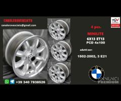 MINILITE 6x13 13 4X100 et13 BMW 1502 - 2002 3 E21