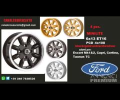 Minilite 6x13 et16 4x108 FORD CITROEN PEUGEOT SAAB